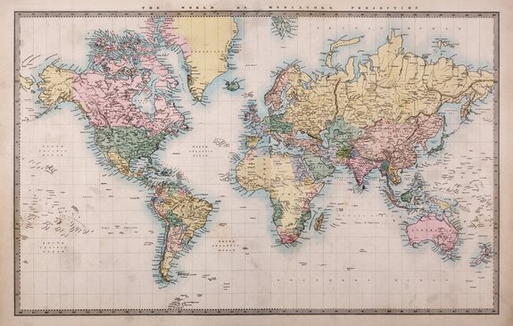 Antyczna mapa świata