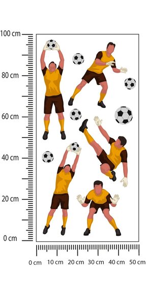 Naklejki DLA DZIECI piłka nożna piłkarze